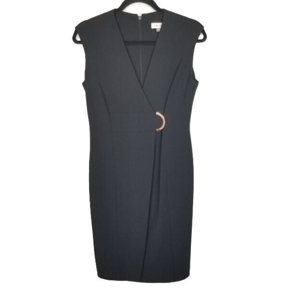 Calvin Klein Womens Sheath Dress Size 4 Classic Career to Cocktail Wedding Guest